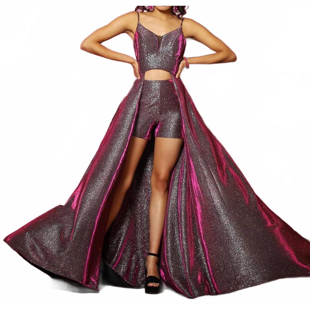 NEW 2CUTE prom dress in fuchsia